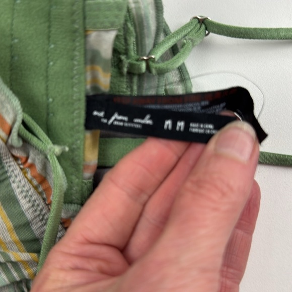 Urban Outfitters - Out From Under -  Green Striped Bustier Bralette Top - Picture 4 of 8